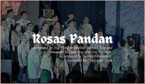 Who composed rosas pandan?